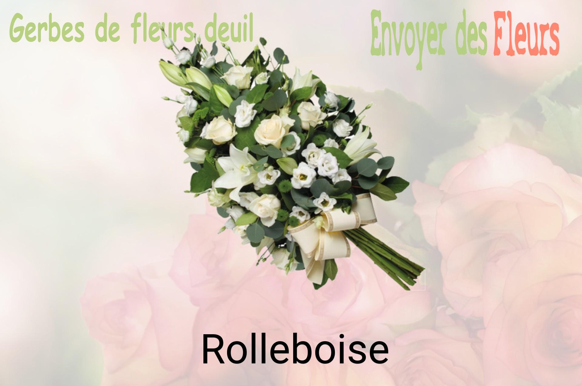 Gerbe de fleurs de deuil livrée à Rolleboise